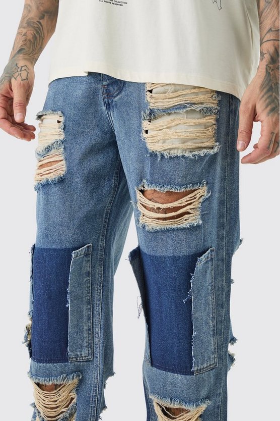 Tall lockere zerrissene Jeans