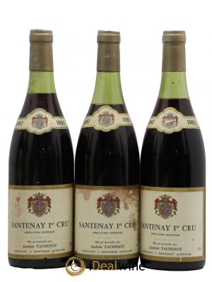 Santenay 1er Cru Andre Taupenot 1980 - Lot de 3 Bouteilles