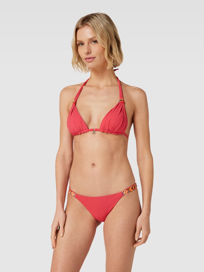 Bikini-Oberteil mit Ziernähten Modell 'NIKO LIMA' in pink