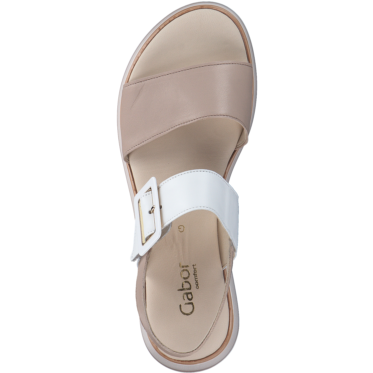Gabor Comfort 42.744, Keilsandaletten, Damen, Beige