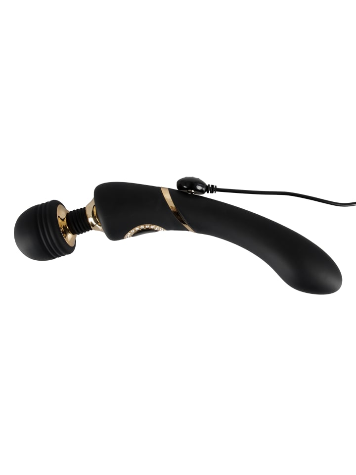 Cleopatra Massagestab Wand Massager in schwarz günstig kaufen 24 cm