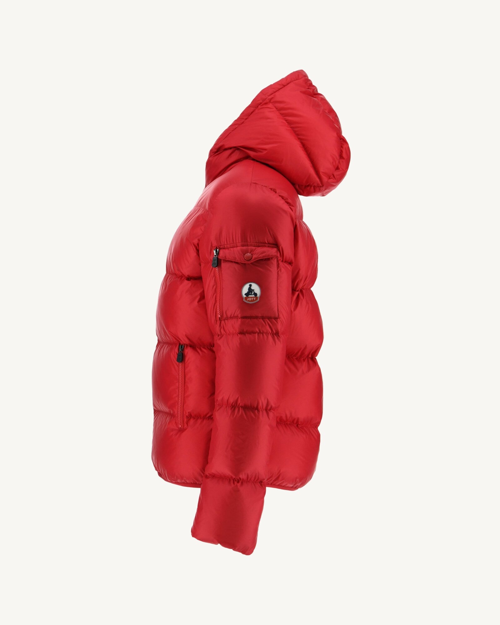 Doudoune à capuche Grand Froid Rouge Java