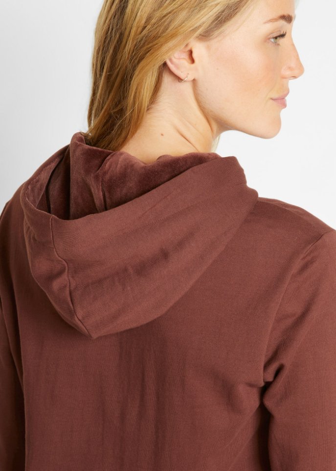 Baumwoll-Sweatkleid mit Kängurutasche