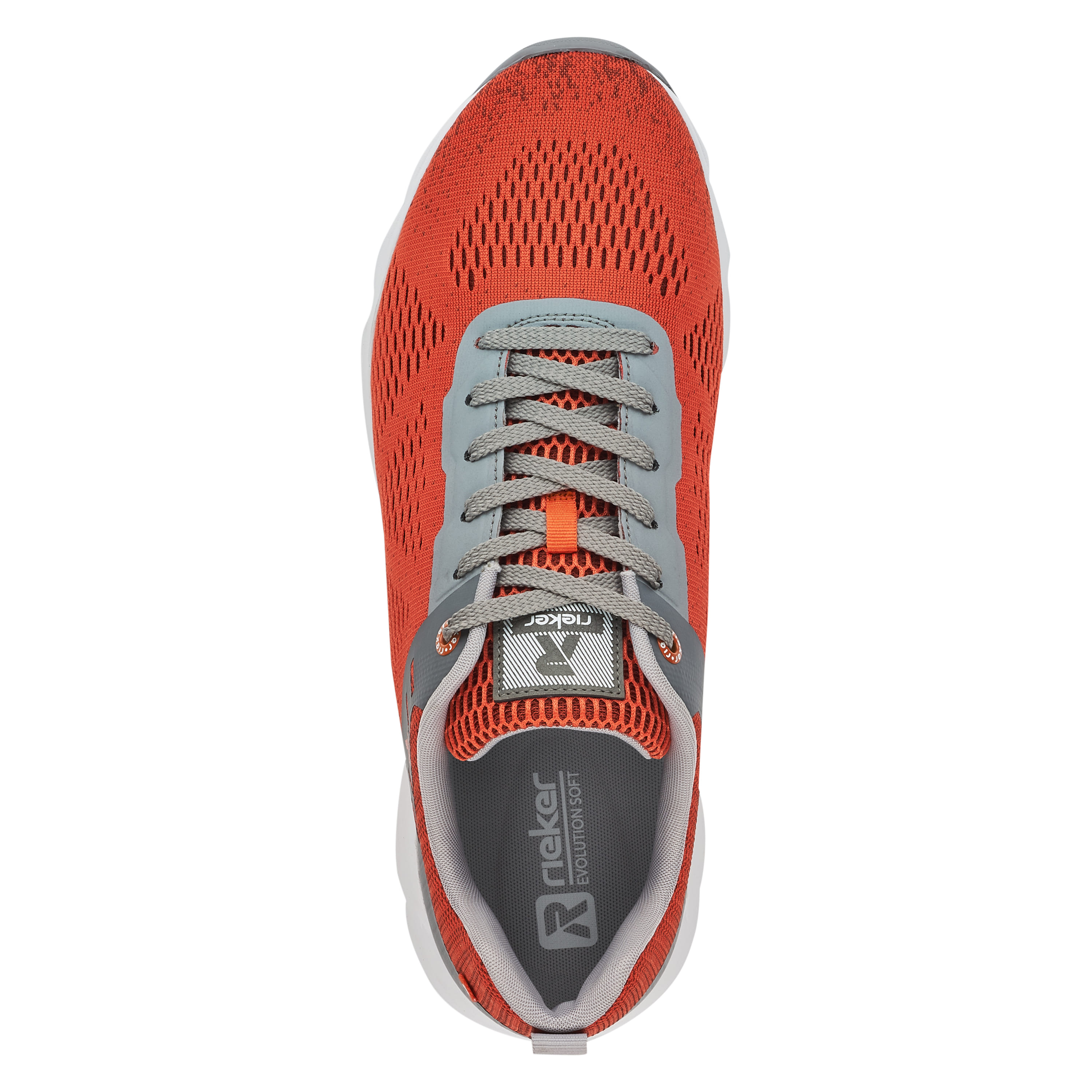 Rieker Herren Sneaker Low rust-orange grey