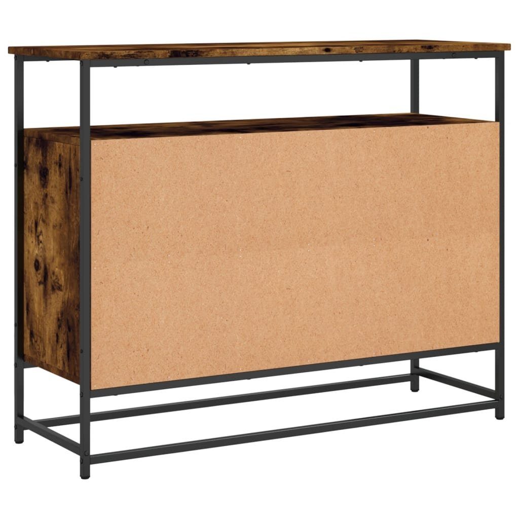 vidaXL Sideboard Sideboard Räuchereiche 100x35x80 cm Holzwerkstoff (1 St)