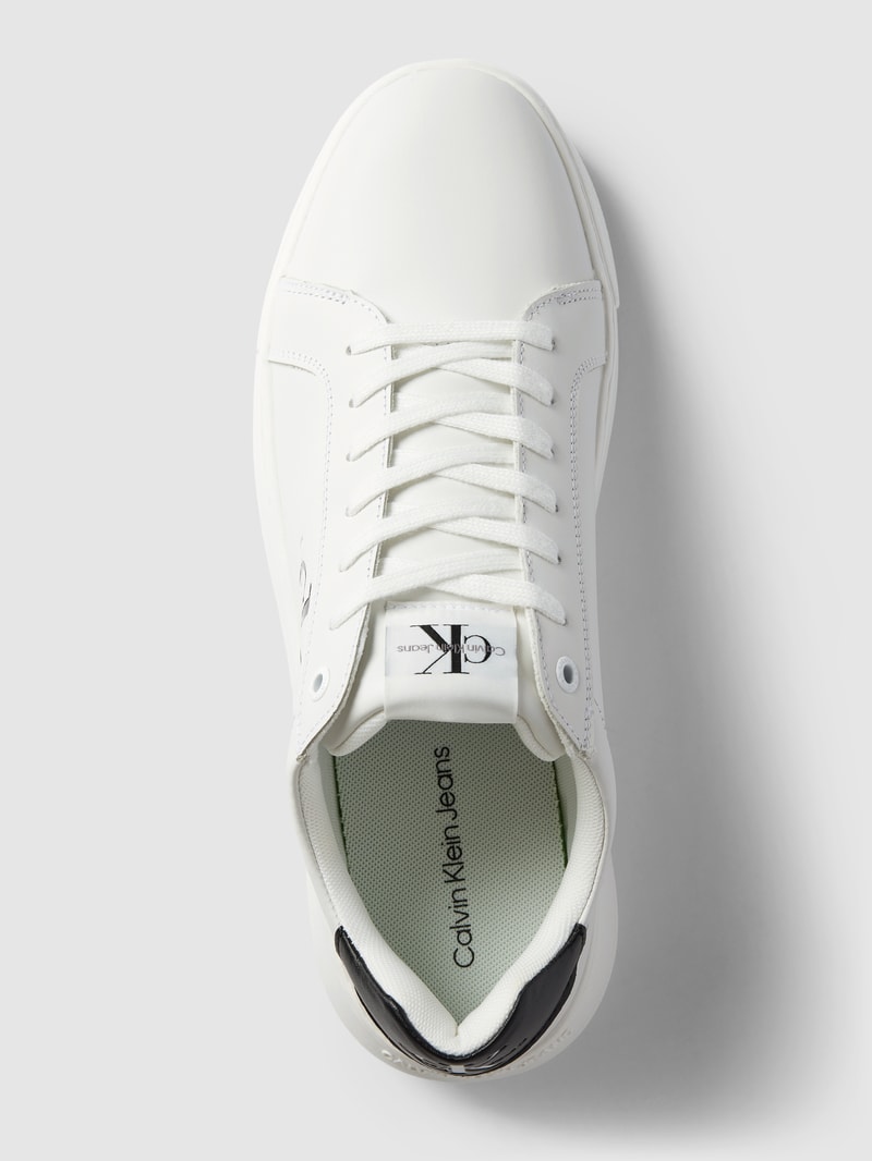 Sneaker mit Logo-Print Modell 'CHUNKY' in weiss