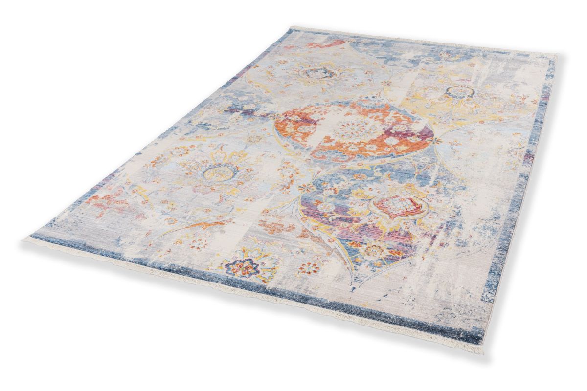 Schöner Wohnen Webteppich Mystik Orient Silber 160x235