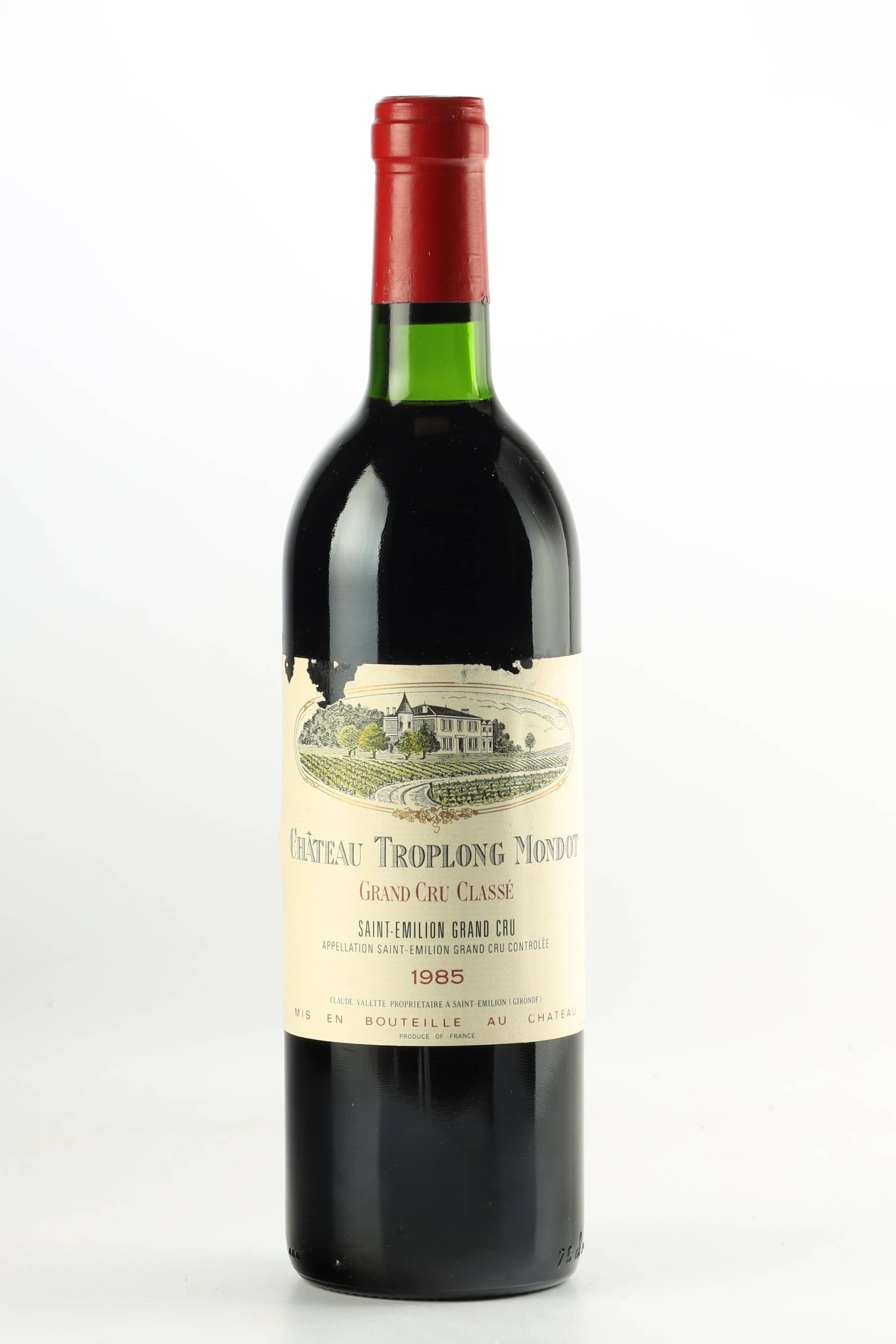 Vin 1985 CHÂTEAU TROPLONG MONDOT 1985, Saint Emilion. Vin ancien - SoDivin
