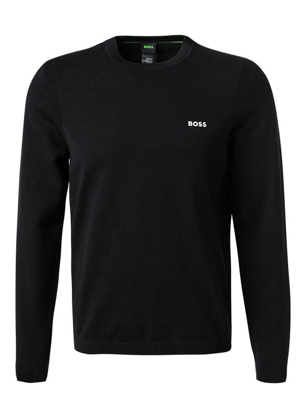 BOSS Green, Pullover, Baumwolle, schwarz