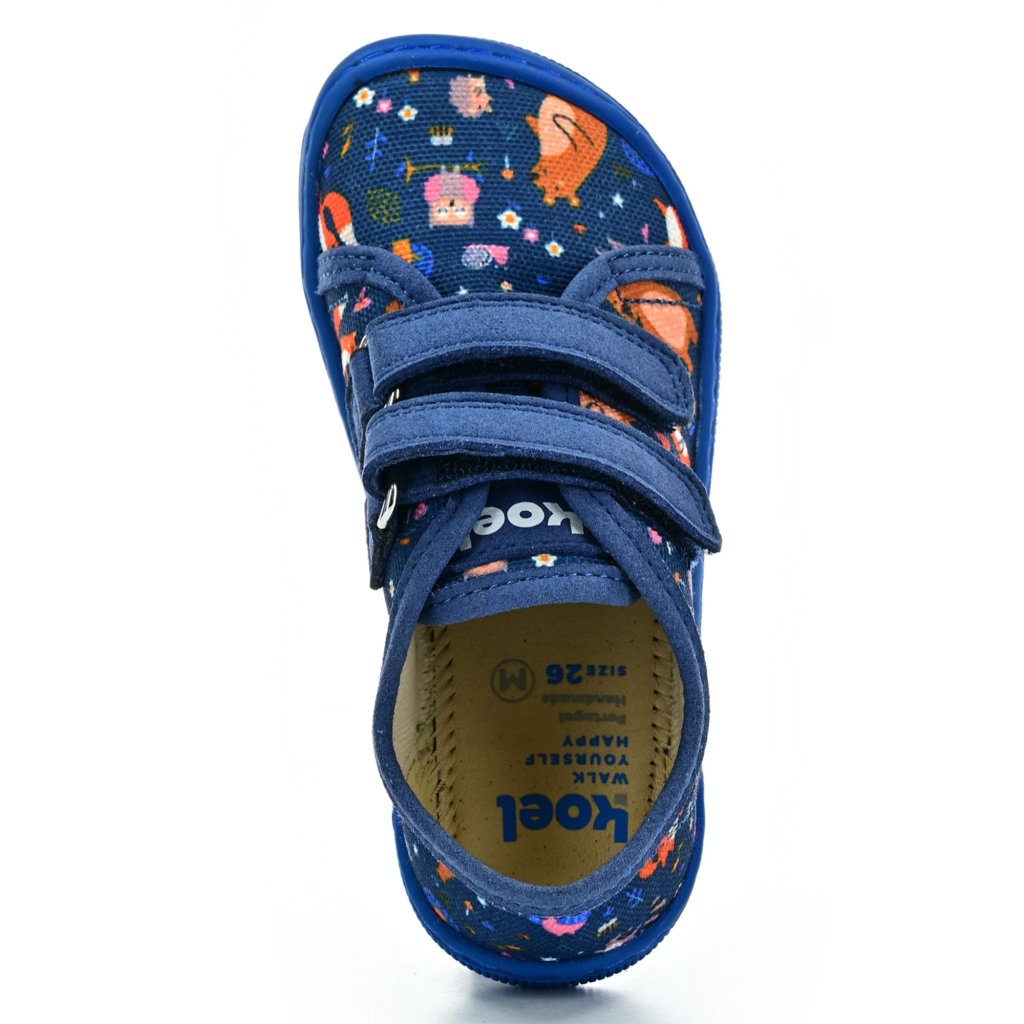 Koel4kids Dud Textile Bear Blue 07M035.50B-170 Barfußsneakers