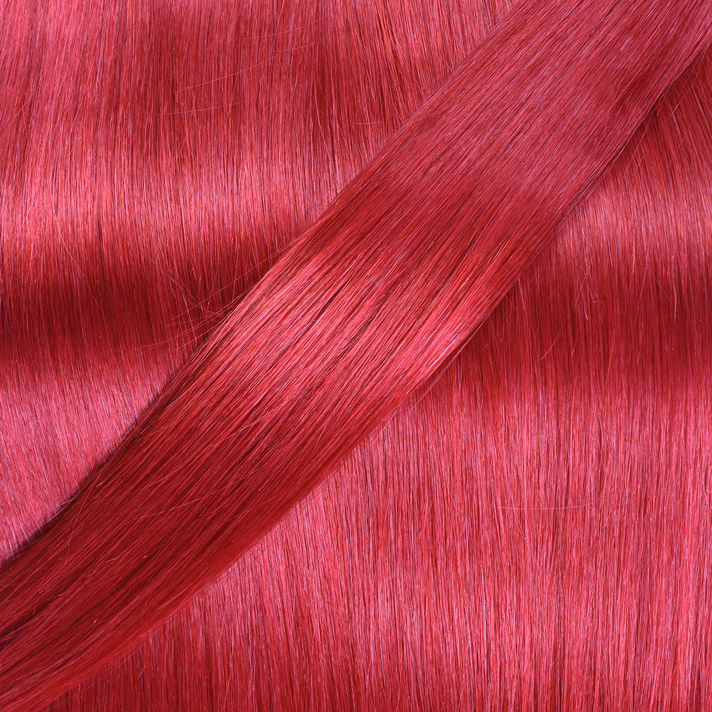 hair2heart Extensions adhesives Invisible Premium cheveux naturels #rouge extensions