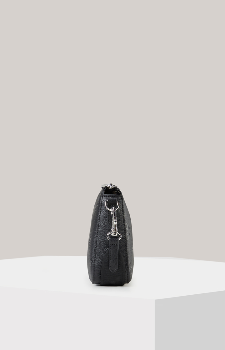 Schultertasche Decoro Stampa Jasmina in Schwarz