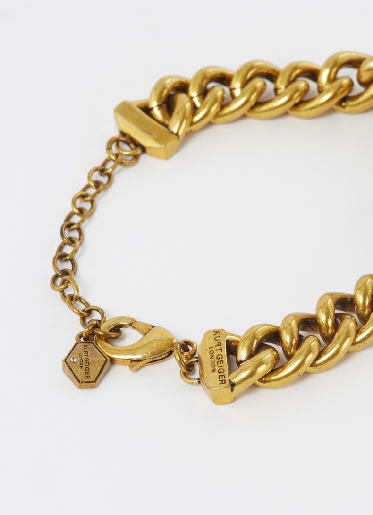 Bracciale Kurt Geiger Eagle a maglie larghe con zirconi cubici