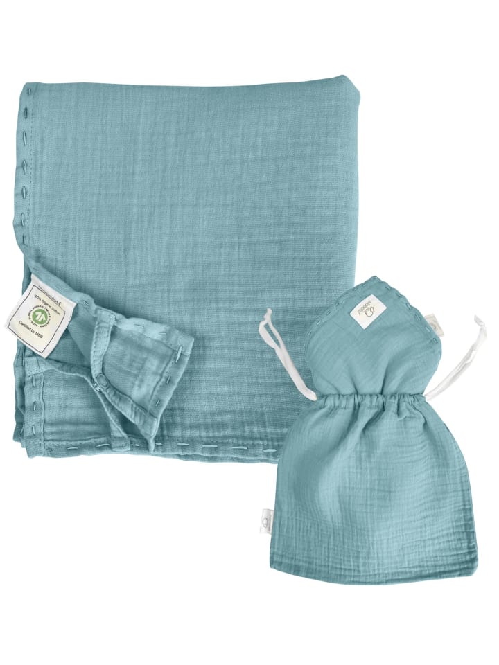 Mababu Stilltuch Musselin in sea green günstig kaufen onesize