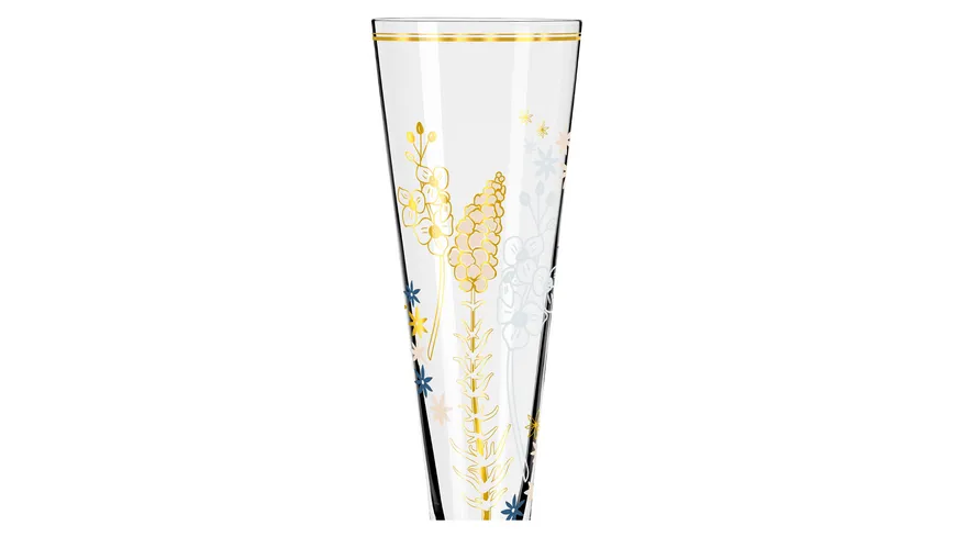RITZENHOFF Champagnerglas Goldnacht #37 von Concetta Lorenzo H23 Silber, Gold