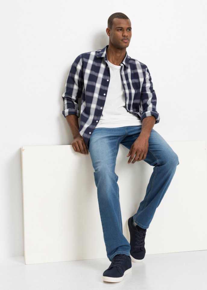 Regular Fit Stretch-Jeans, Straight
