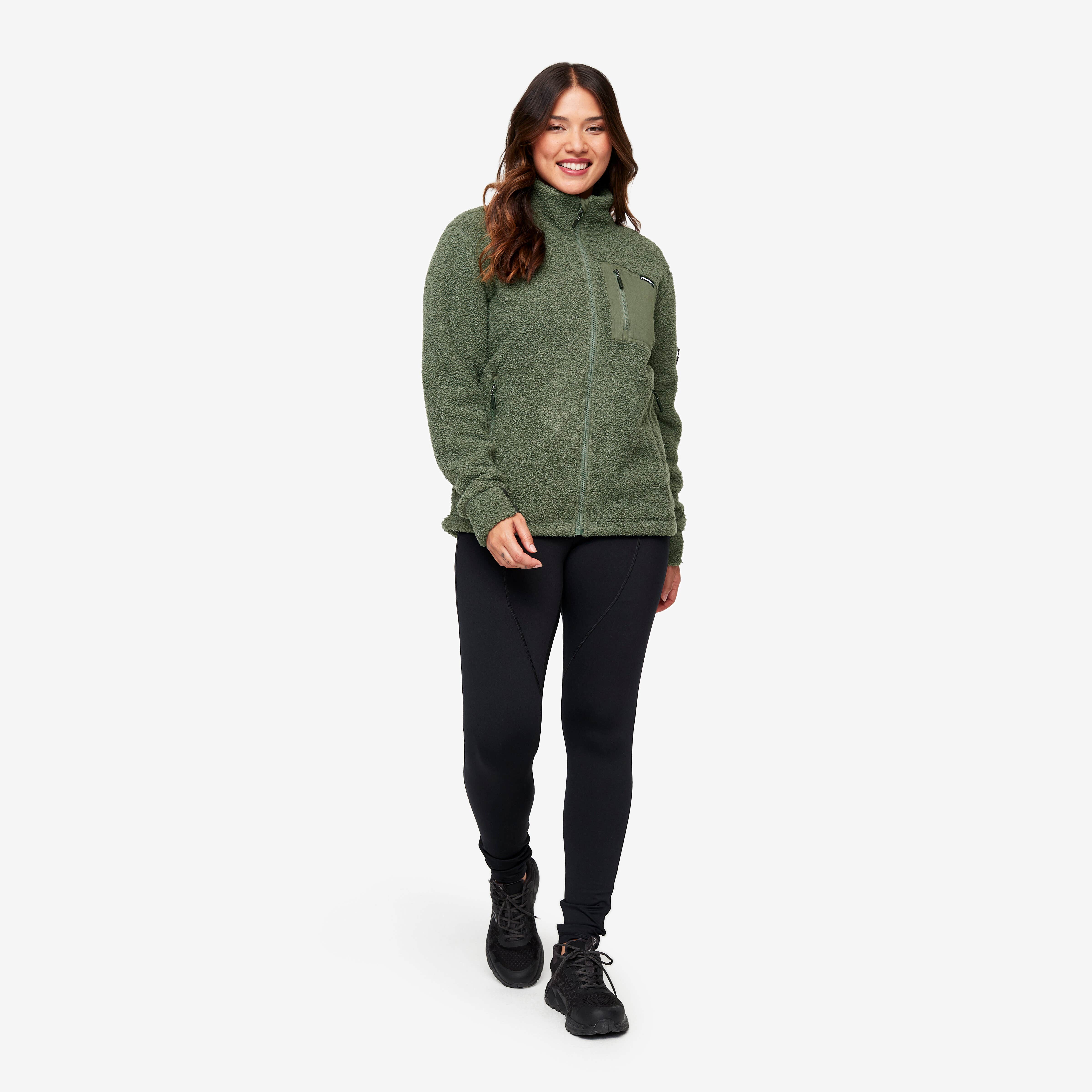 Bigfoot Pile Fleece Femme Dusty Green
