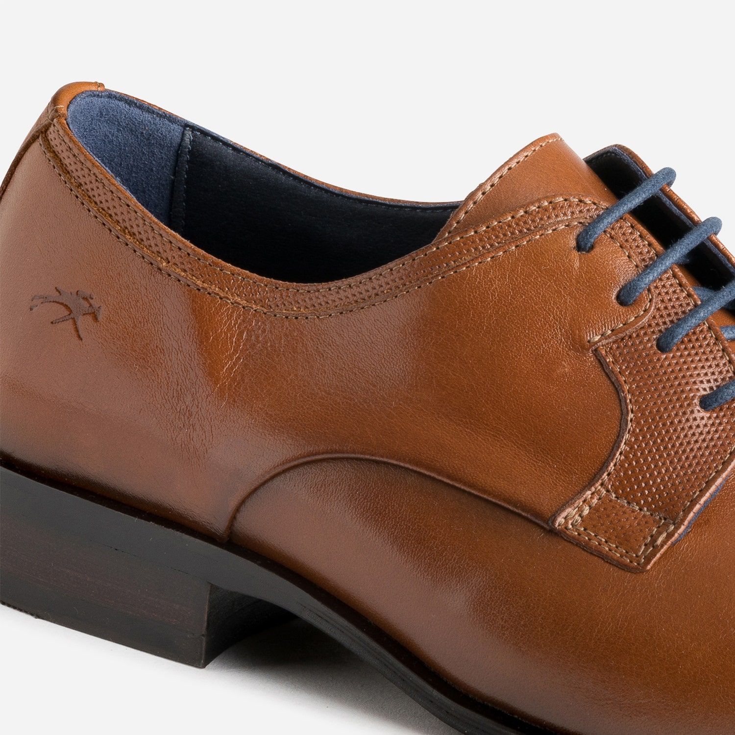 Derby FLUCHOS cognac en cuir