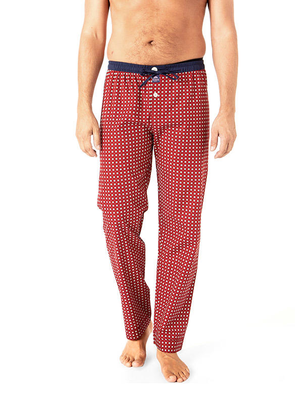 MC ALSON, Pyjamahose, Baumwolle, rot gemustert