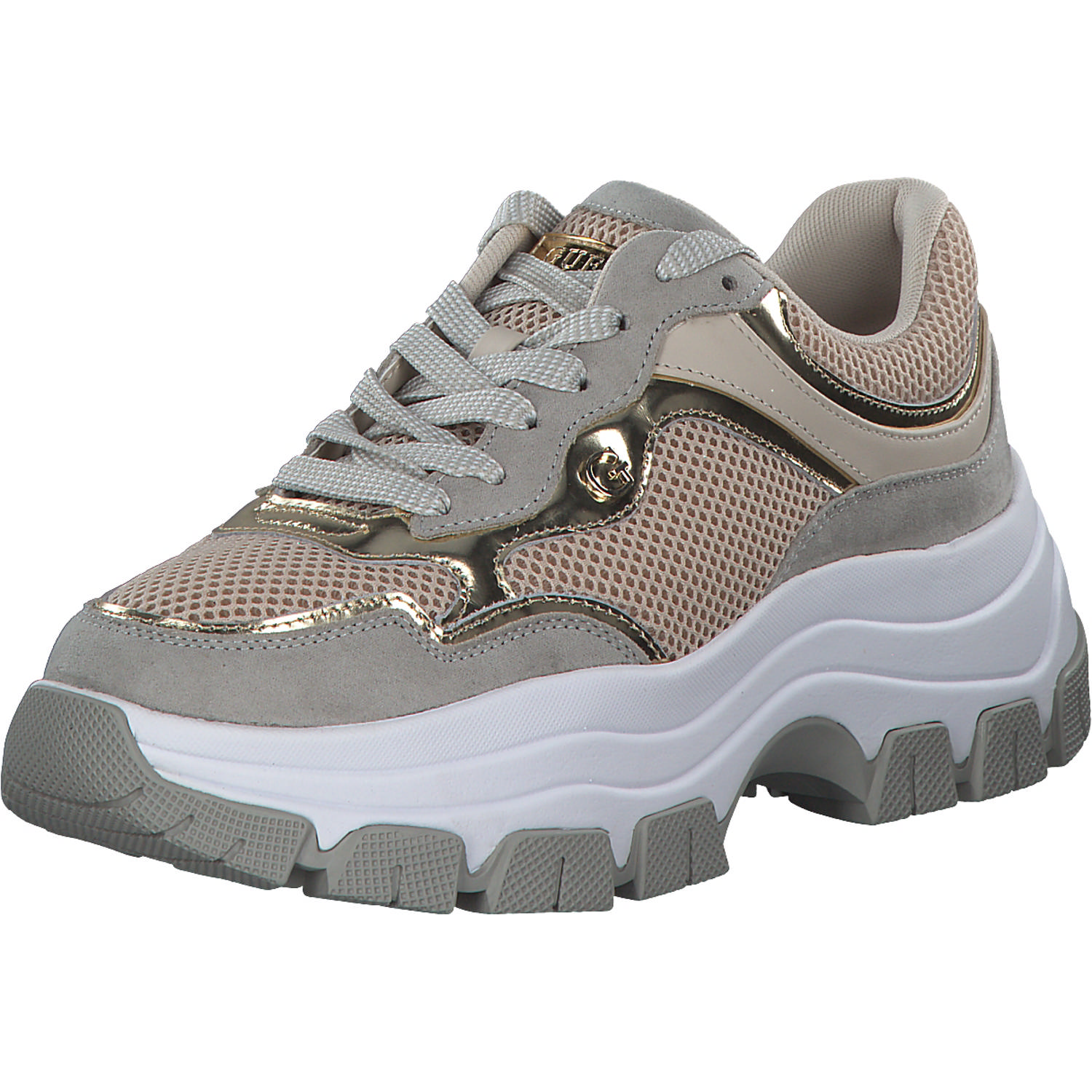 Guess Brecky2 FLPBR2, Schnürschuhe, Damen, Beige
