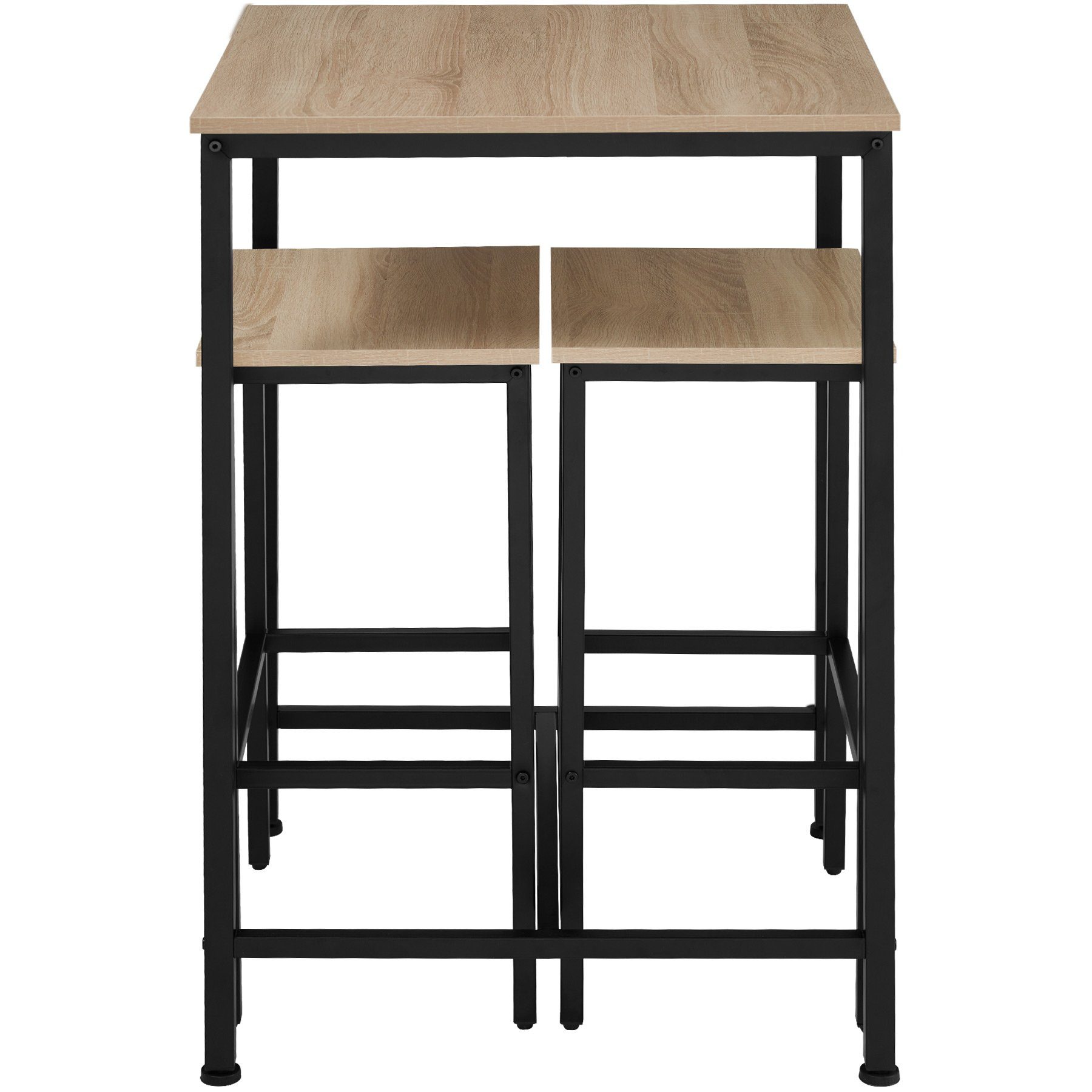 tectake Stehtisch Inverness (1-St., 3 tlg), robuste Oberfläche