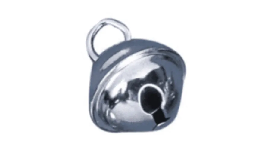 Rayher Metallglöckchen ø35mm  Platin 2503521 2 Stück