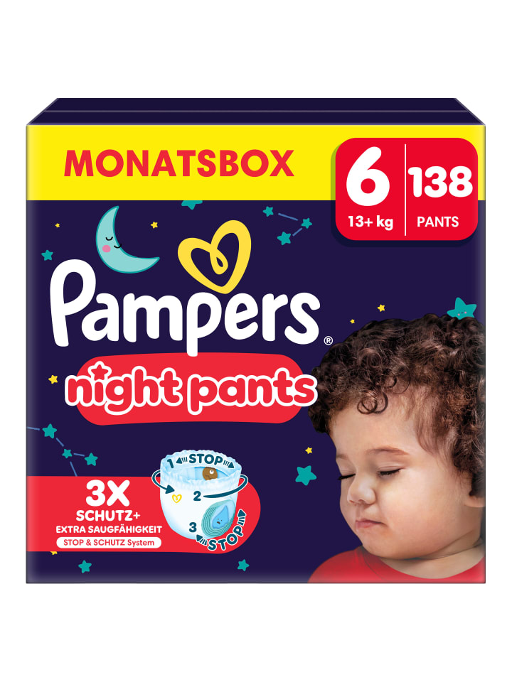 Pampers Pampers Night Pants Größe 6, 138 Windeln, 13kg  günstig kaufen 6