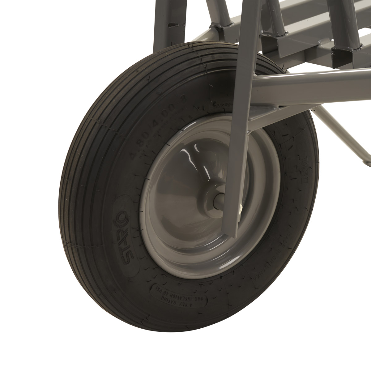 Roabă Matador 10912 pentru piatră cu anvelopă pneumatică ranforsată, capacitate de încărcare 250 kg