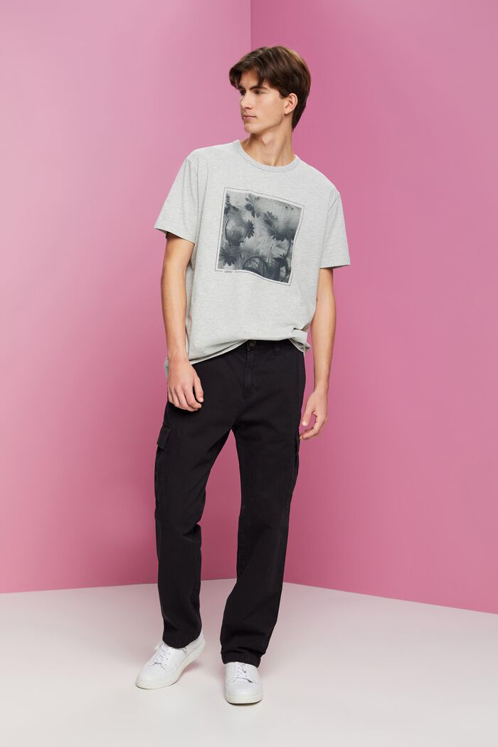 T-Shirt aus Baumwolle-Viskose-Mix mit Print
