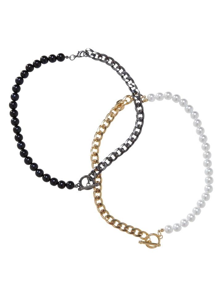 Urban Classics Urban Classics Schnürsenkel in gold/gunmetal günstig kaufen onesize