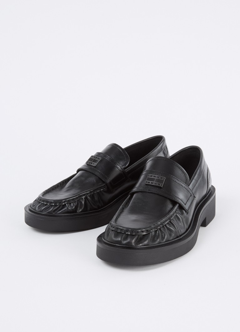 Tommy Hilfiger bőr mokaszin logóval