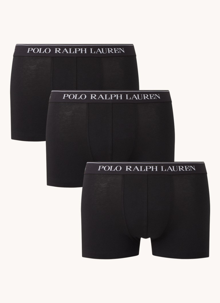 Μποξεράκι Ralph Lauren με λογότυπο στη μέση, συσκευασία των 3 τεμαχίων