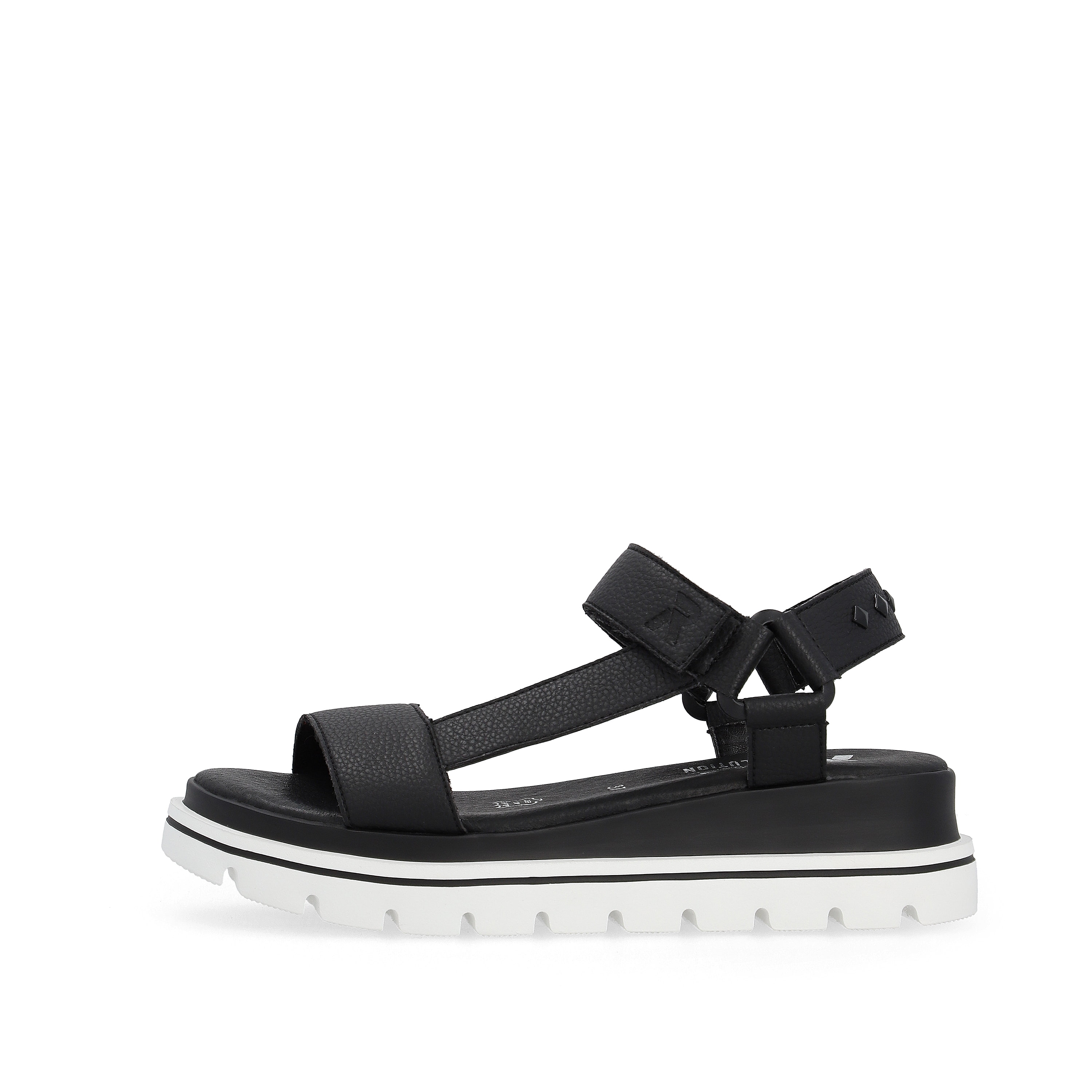 Rieker Damen Riemchensandalen noir
