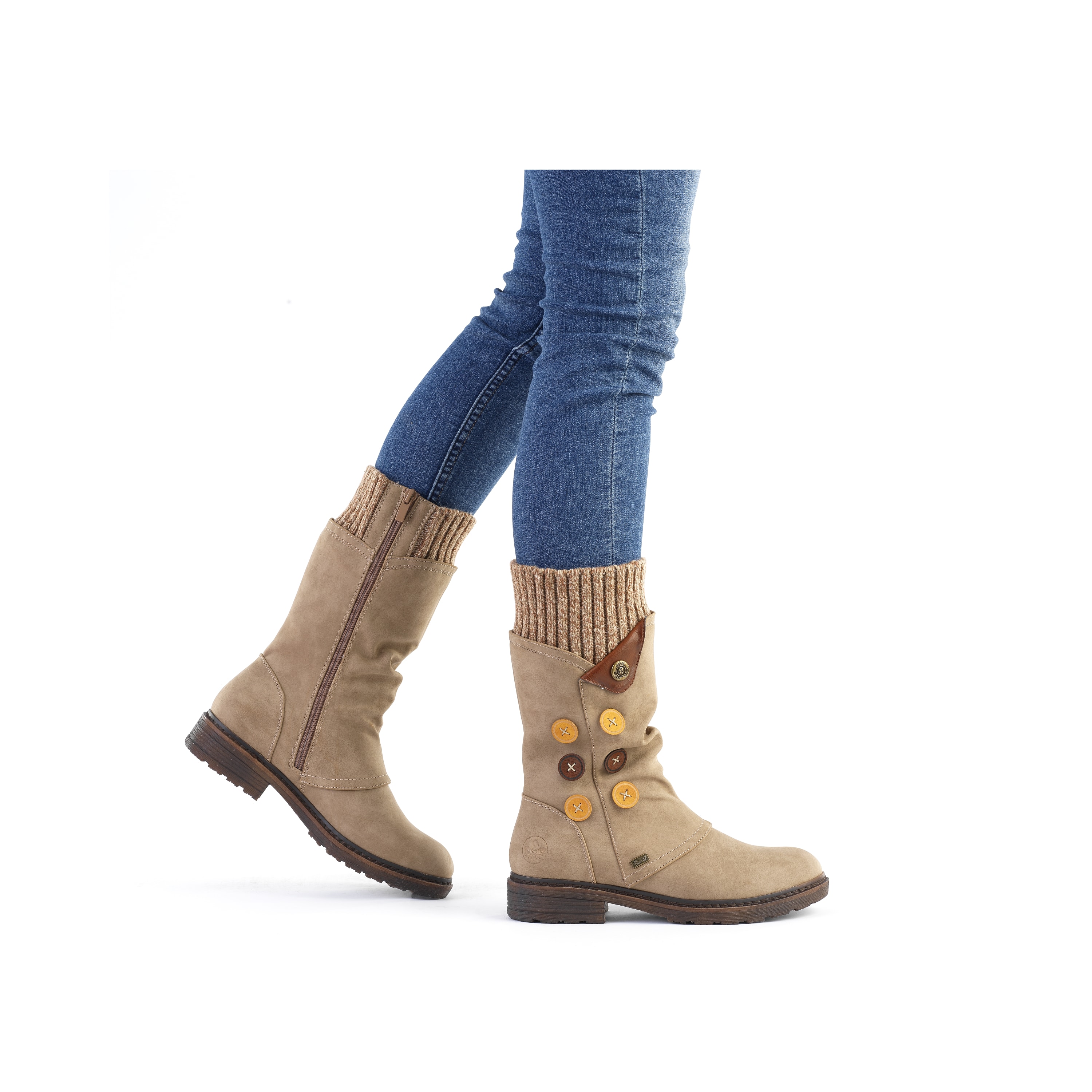 Rieker Damen Kurzstiefel beige