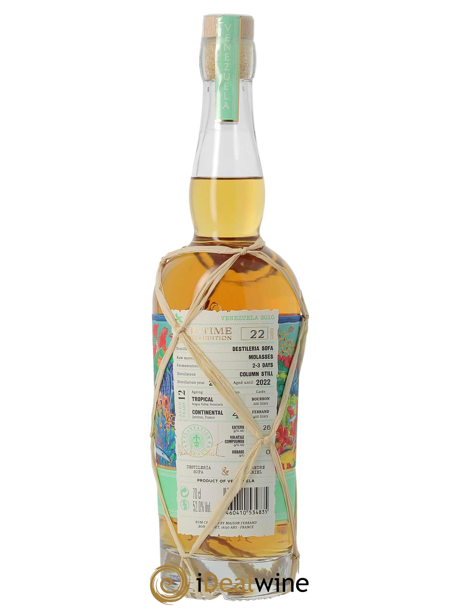 Rhum Plantation Rum Venezuela (70cl) 2010 - Lot de 1 Bouteille