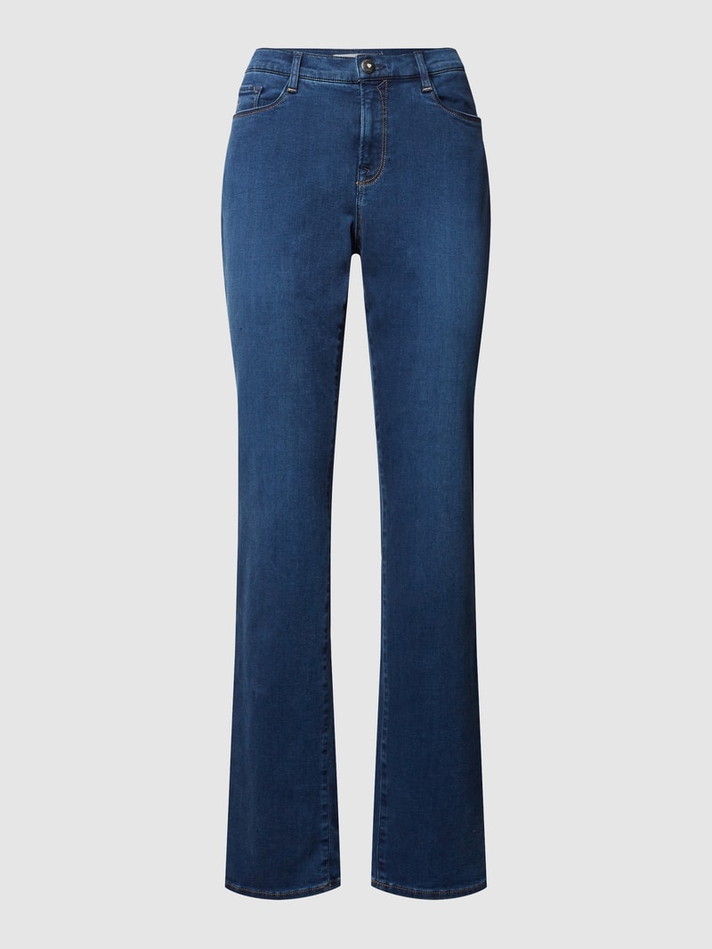 Jeans in gerader Passform mit Stretch-Anteil Modell 'STYLE.CAROLA' in blau