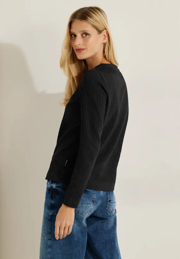 CECIL Langarmshirt mit Struktur