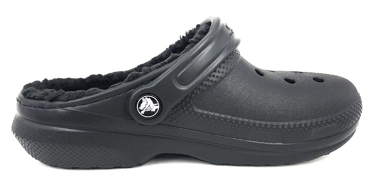Crocs Classic Fuzz-Lined Clog 203591-060 Schwarz 060 Black/Black