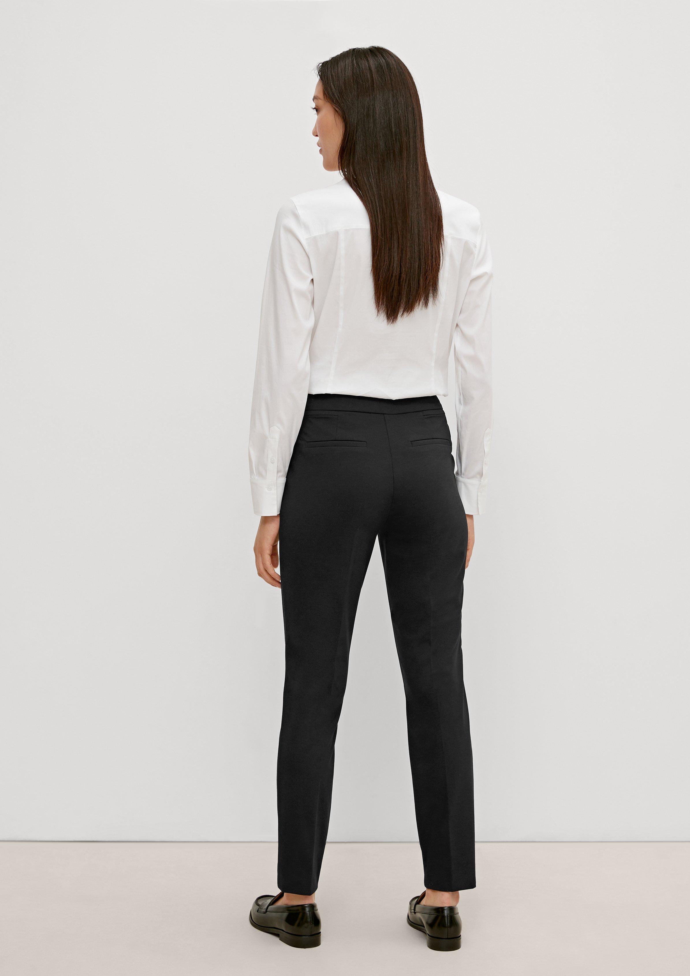 Relaxed: 7/8-Hose in schlichtem Design - schwarz