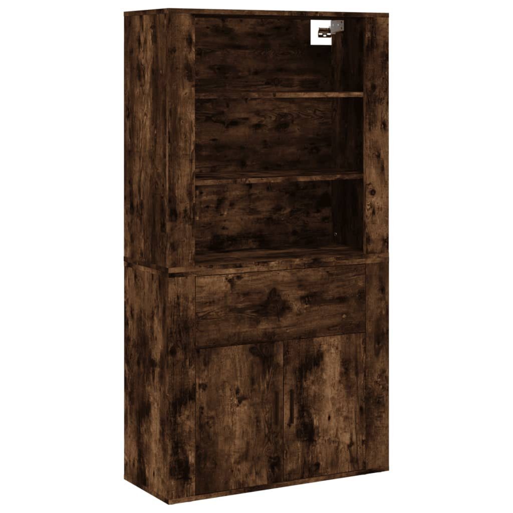 vidaXL Sideboard Highboard Räuchereiche Holzwerkstoff (1 St)