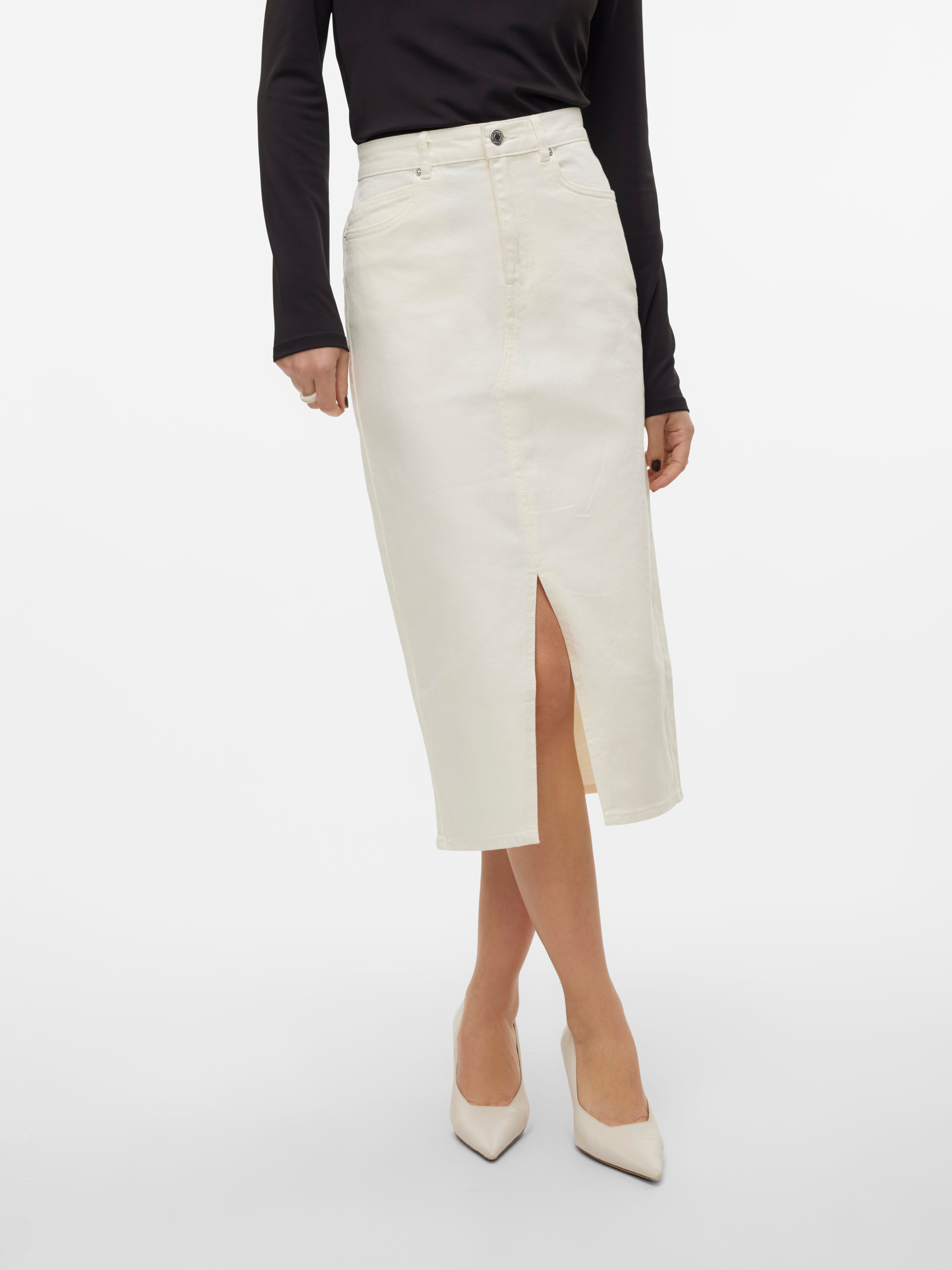 VMVERI Hohe Taille Langer Rock
