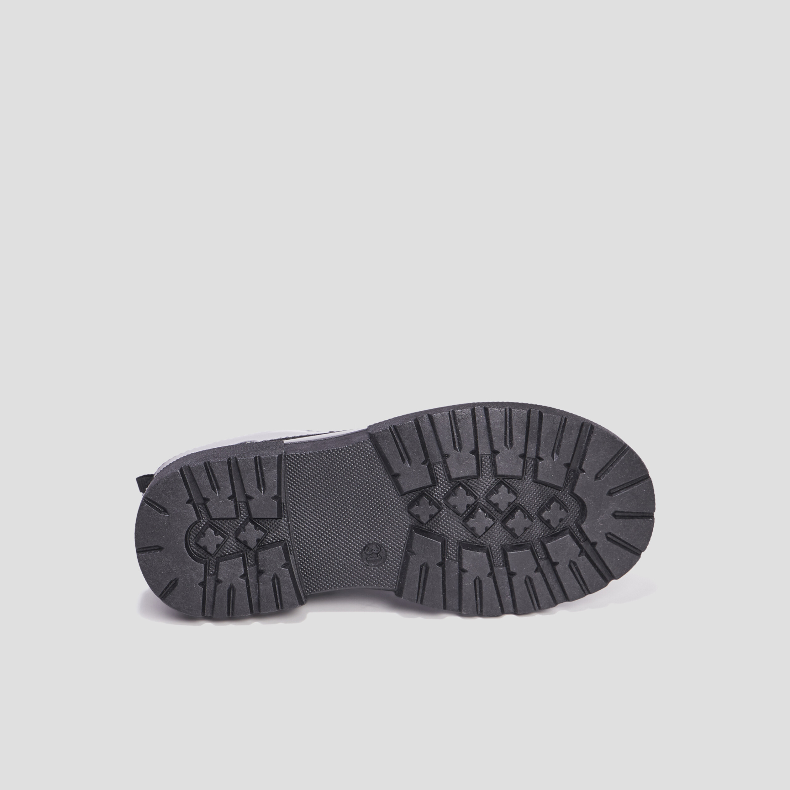 Bottines crantées zippées à paillettes noir fille | La Halle
