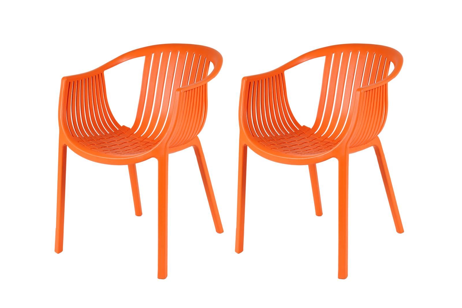 MaximaVida Paris orange Kunststoff Stühle