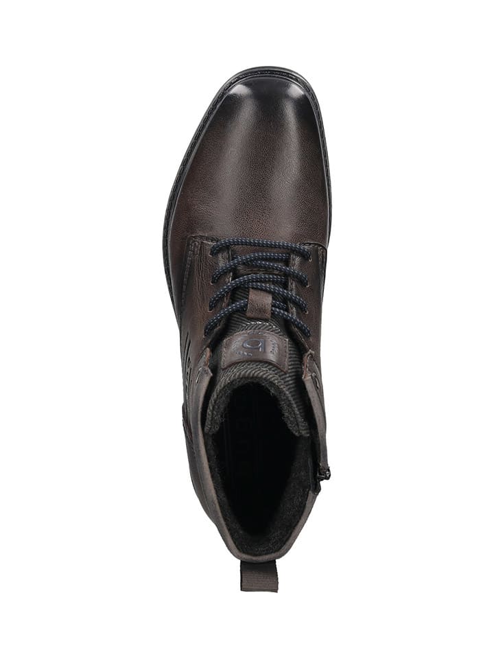 Bugatti Leder-Boots in Anthrazit günstig kaufen