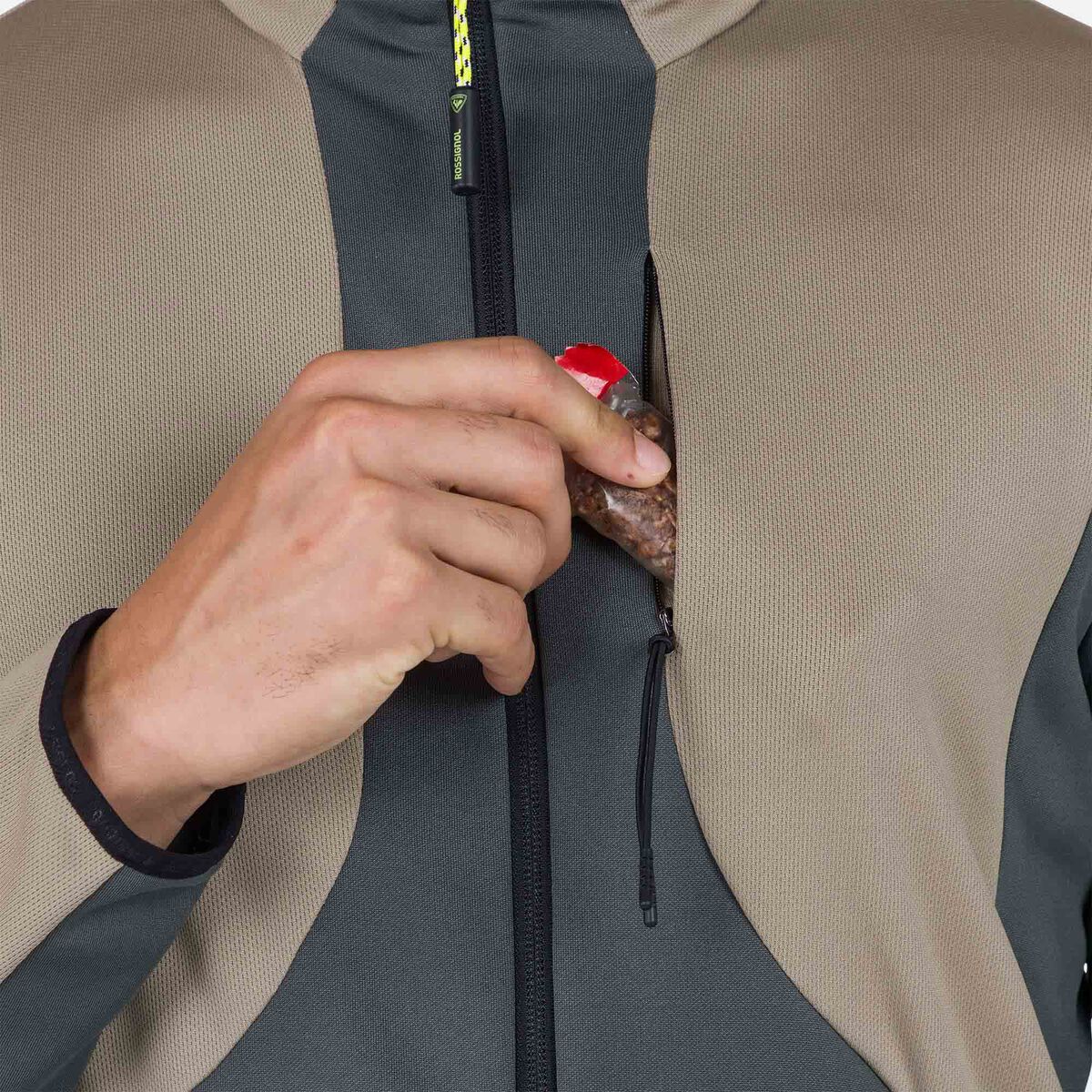 Herrenfleecejacke mit durchgehendem Reißverschluss Diretta