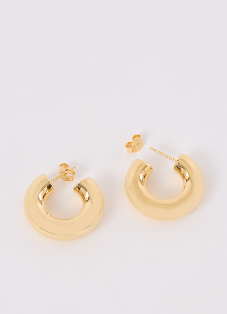 Brincos de argola Missoma Chubby Medium banhados a ouro