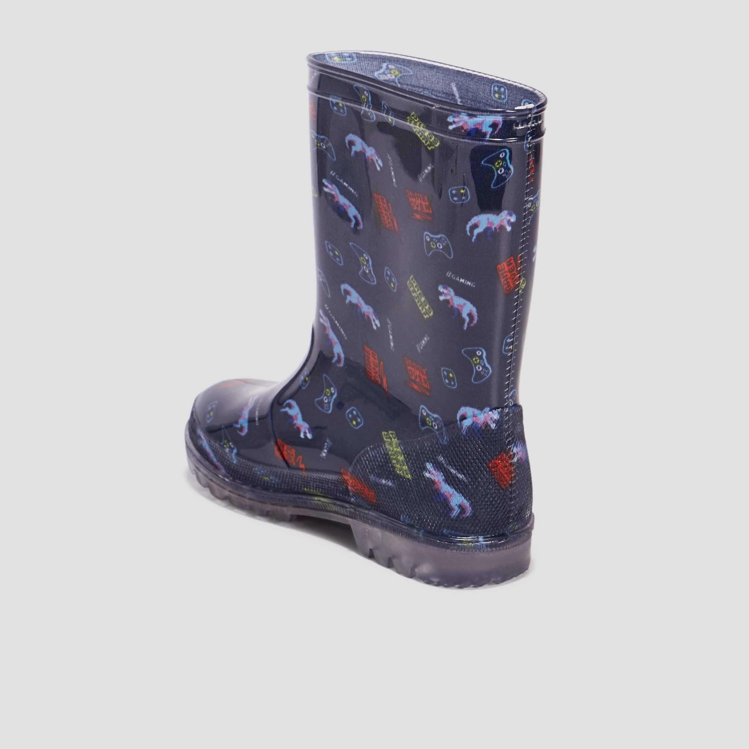 Bottes de pluie imprimé bleu marine garçon | La Halle