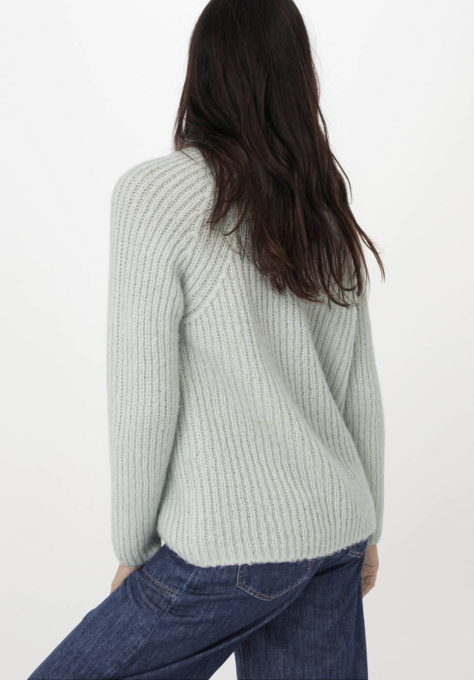 Pullover aus Alpaka mit Bio-Baumwolle