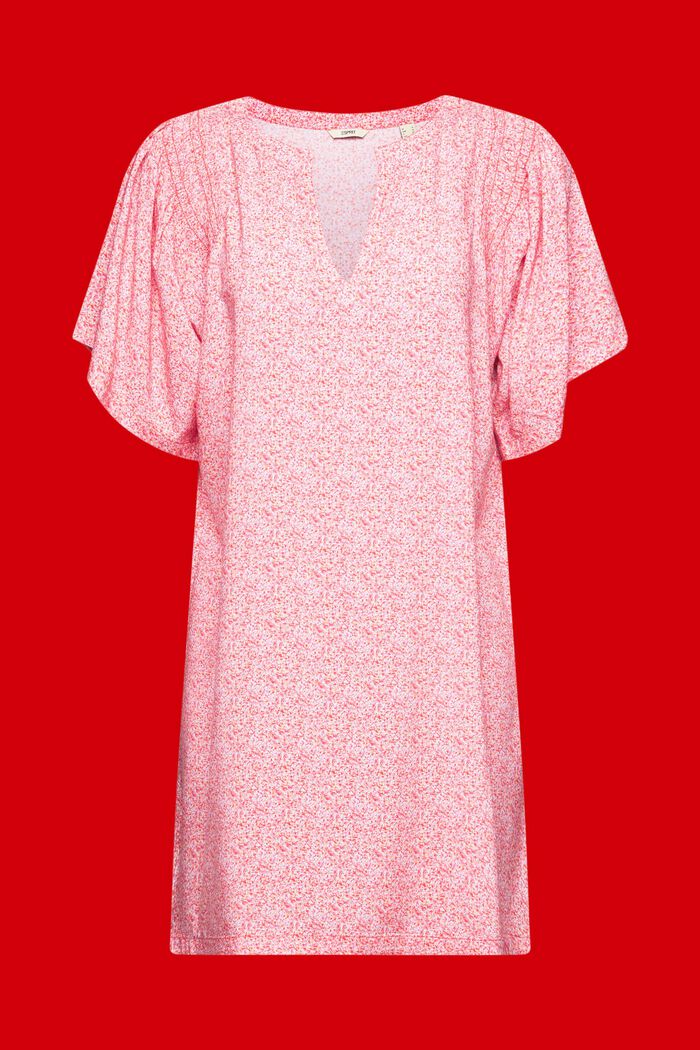 Strandkleid im Tunika-Stil mit Allover-Muster