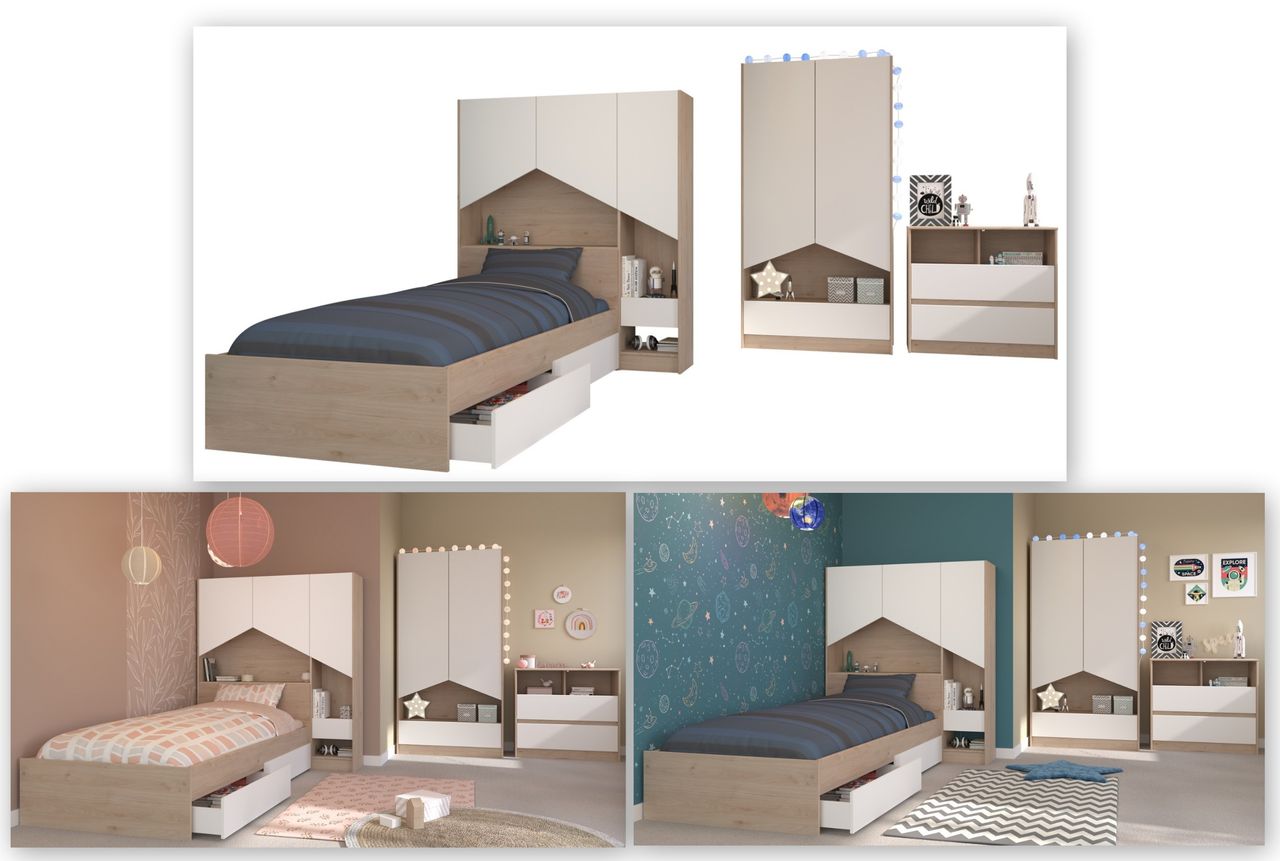 Parisot Kinderzimmer, Shelter 2, 5-teilig